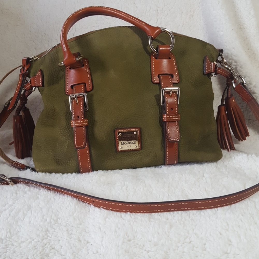 Dooney And Bourke Bristol Nubuck in Olive